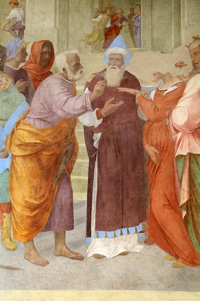 Sposalizio della Vergine - Santissima Annunziata Firenze, dettaglio 3